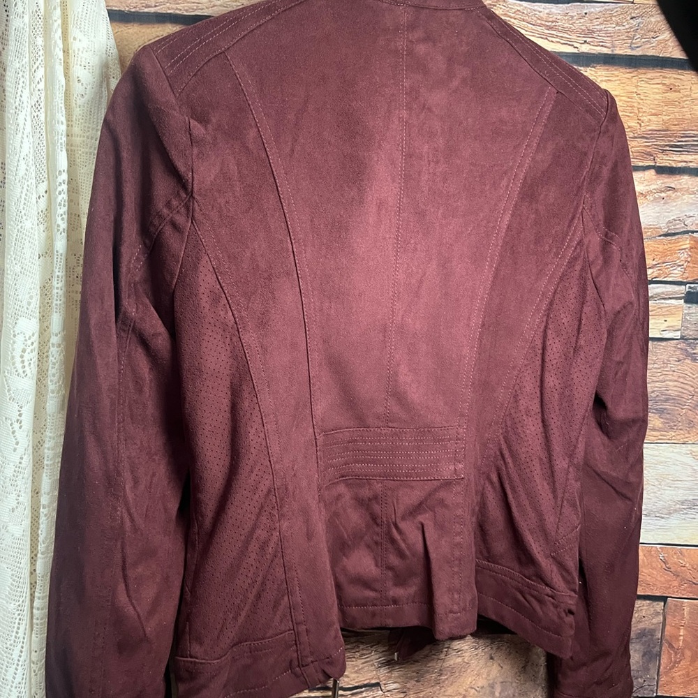 American Rag Maroon Bomber Jacket - Picture 9 of 11